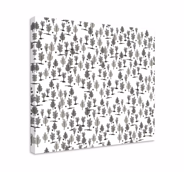 Quadro decorativo para sala Pequenas árvores padrão parente - TenStickers