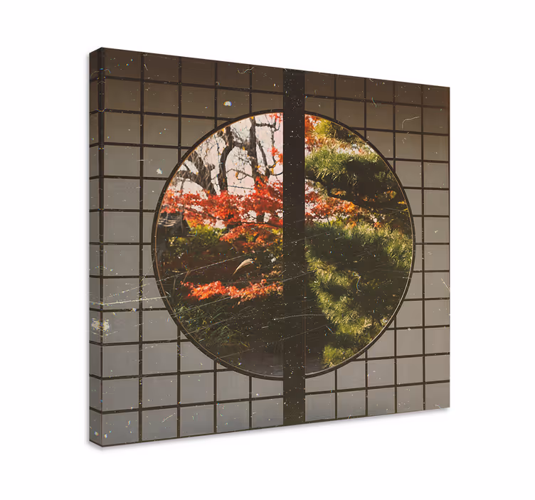 Quadro de paisage serenidade do jardim japonês - TenStickers