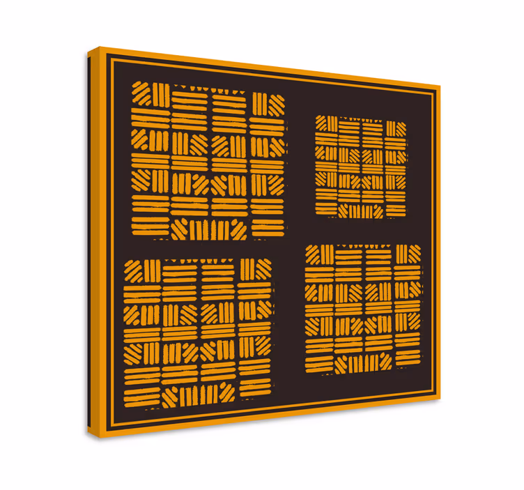 Quadro decorativo moderno conceito de arranjo geométrico - TenStickers
