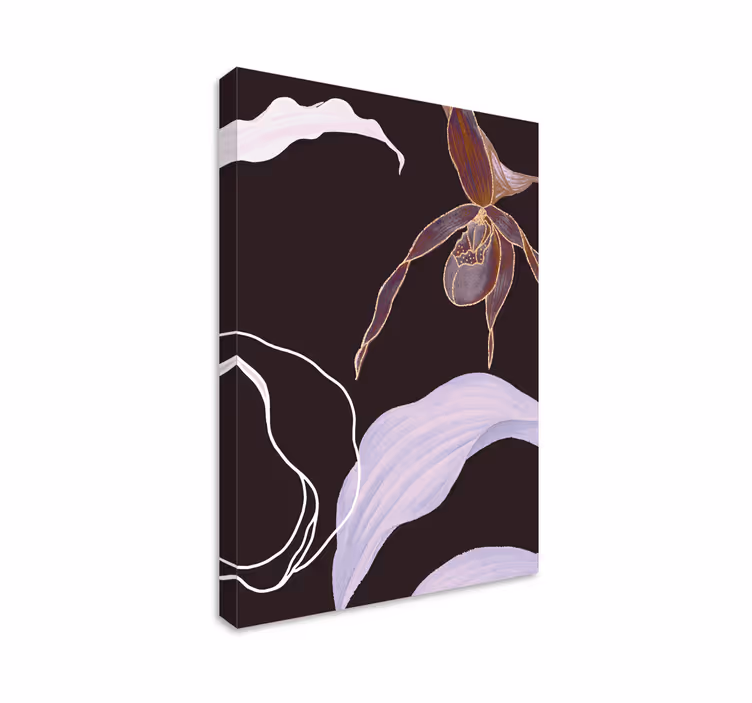 Quadro de flores elegância floral de orquídea - TenStickers