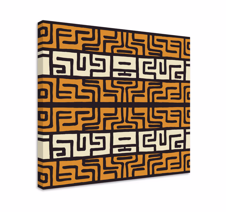 Quadro abstrato Padrão abstrato de estilo africano - TenStickers