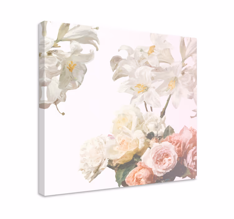 Quadro de flores composição de flores sutis - TenStickers