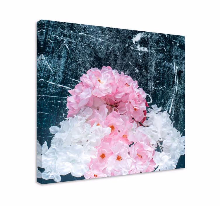Quadro de flores arranjo floral em tons de rosa - TenStickers