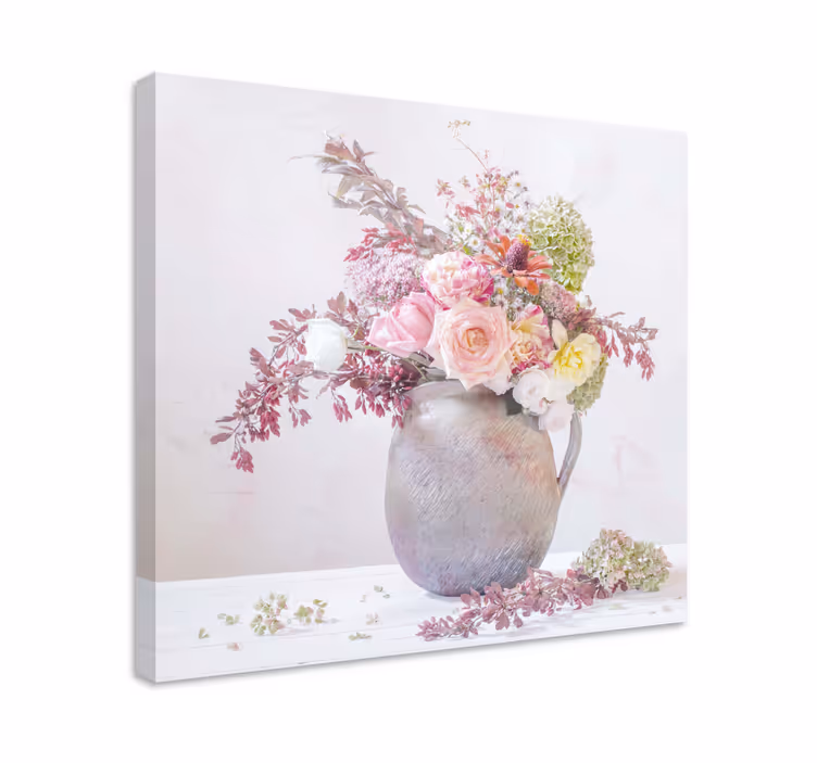 Quadro de flores composição botânica graça - TenStickers