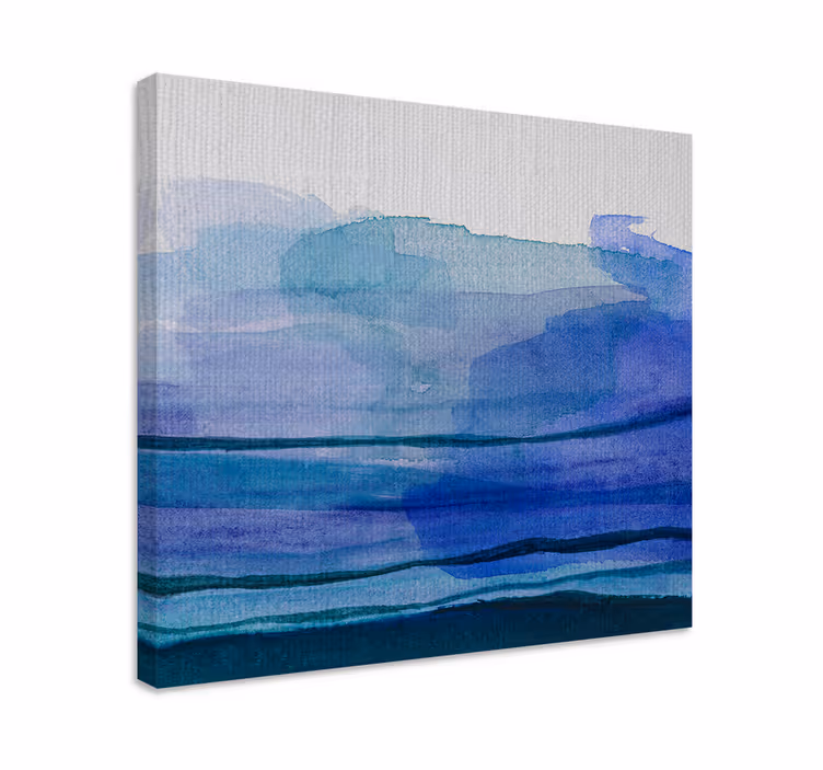 Quadro de paisagem camadas de Água azul - TenStickers