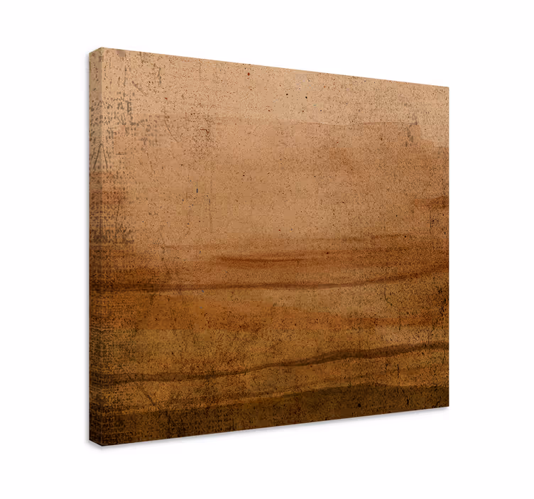 Quadro decorativo abstrato em tela texturizada terrosa - TenStickers