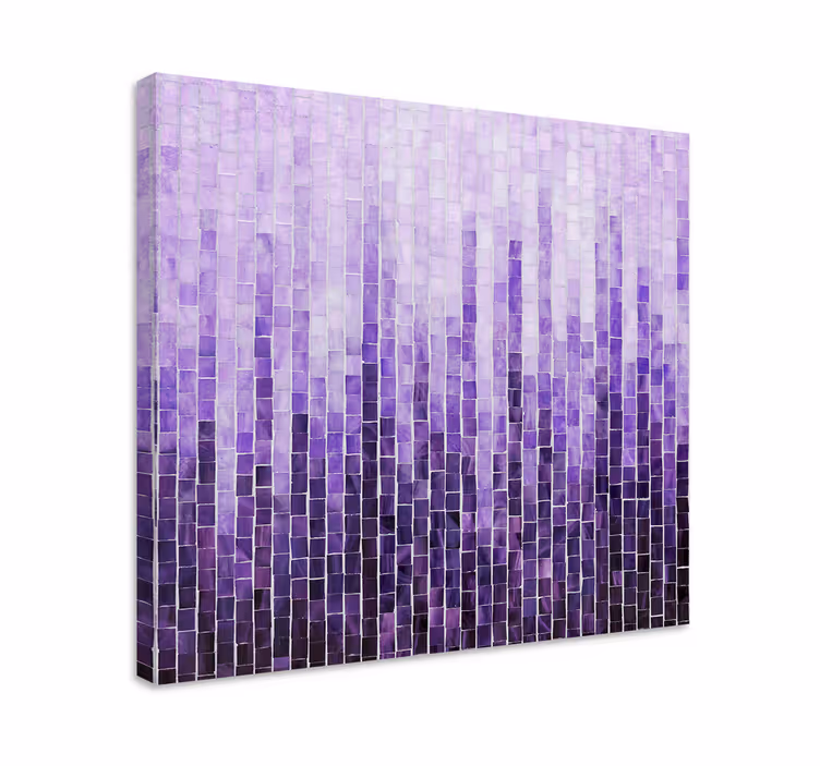 Quadro de arte Padrão de blocos de efeito ombre - TenStickers