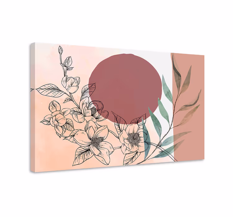 Quadro de arte Tons de rosa estilo glamour - TenStickers