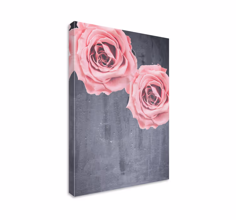 Quadro de flores buquê de rosas rosadas - TenStickers