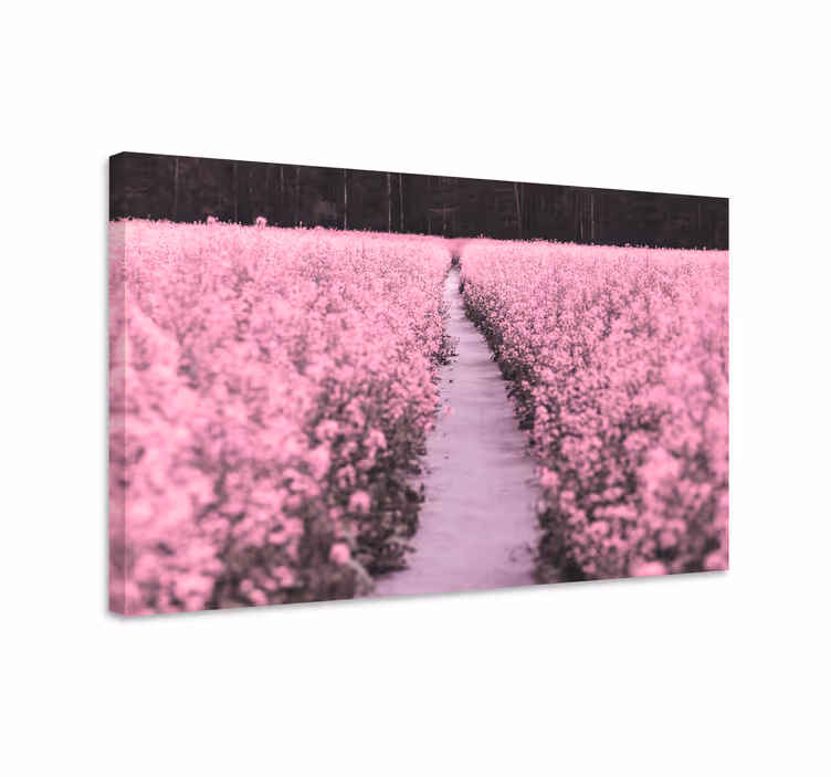 Quadro de flores caminho entre flores - TenStickers
