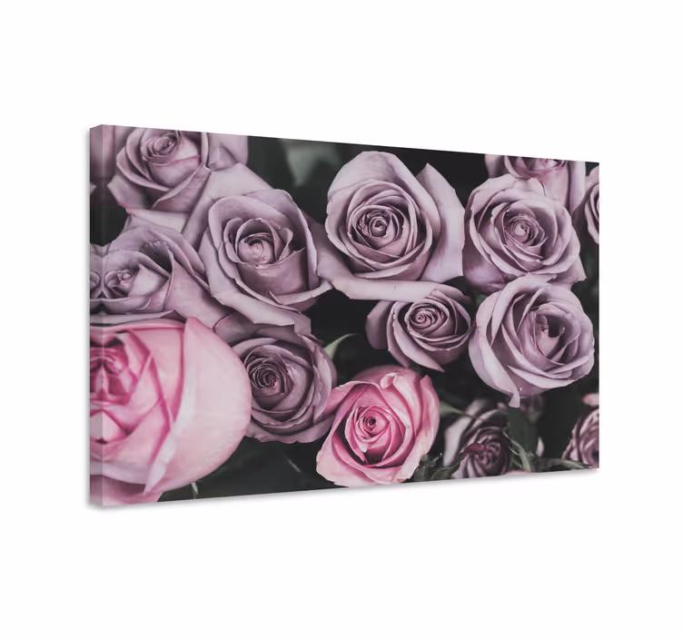 Quadro de flores exposição de buquê de rosas - TenStickers
