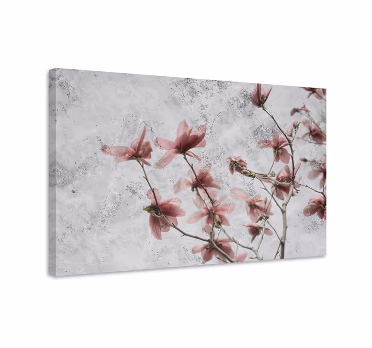 Quadro de flores botões rosa suave - TenStickers