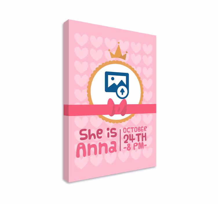 Quadro para bebê banner de celebração de aniversário - TenStickers