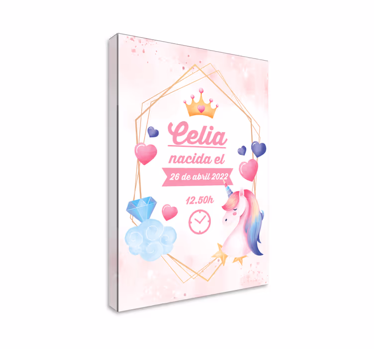 Quadro unicórnio momento mágico de celia - TenStickers