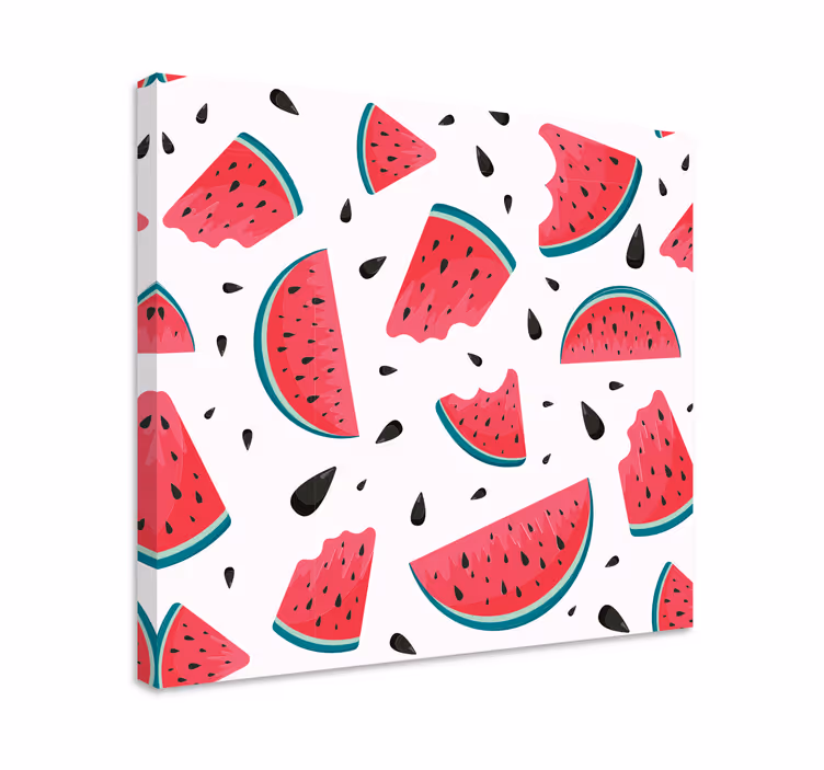 Quadro decorativo de vinícola fatia refrescante de melancia - TenStickers