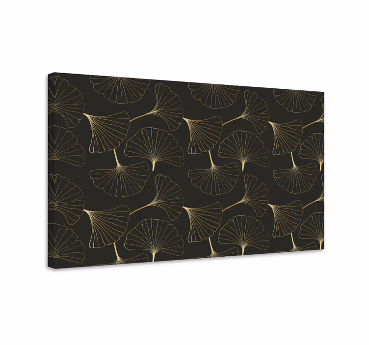 Quadro de flores folhas de ginkgo elegantes - TenStickers