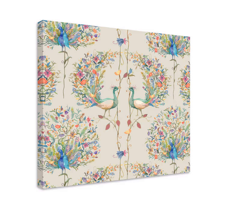 Quadro de pássaros Jardim decoração eclética  - TenStickers