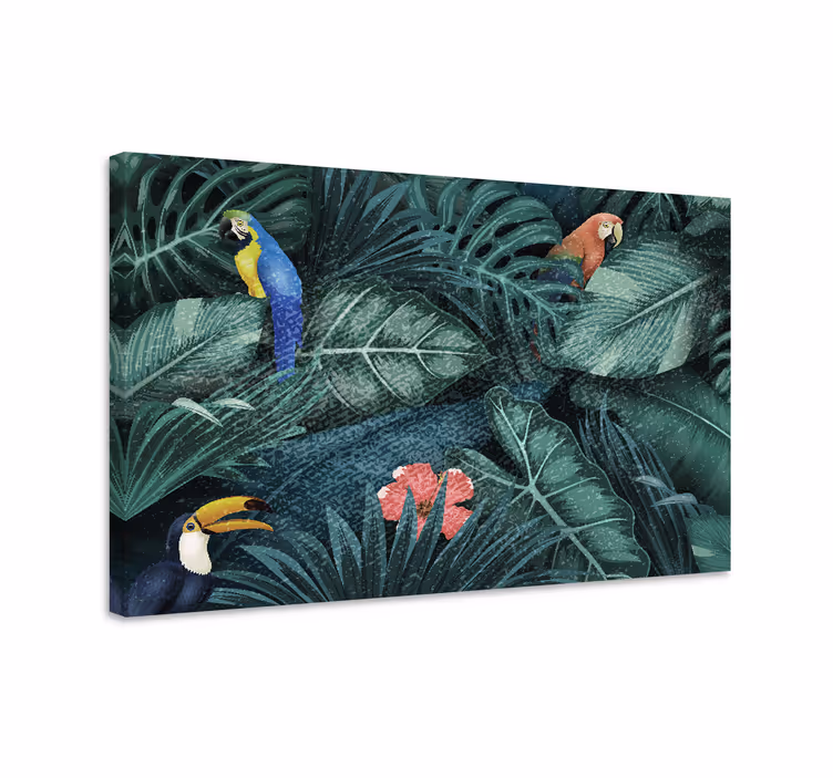 Quadro animais paraíso das aves tropicais - TenStickers
