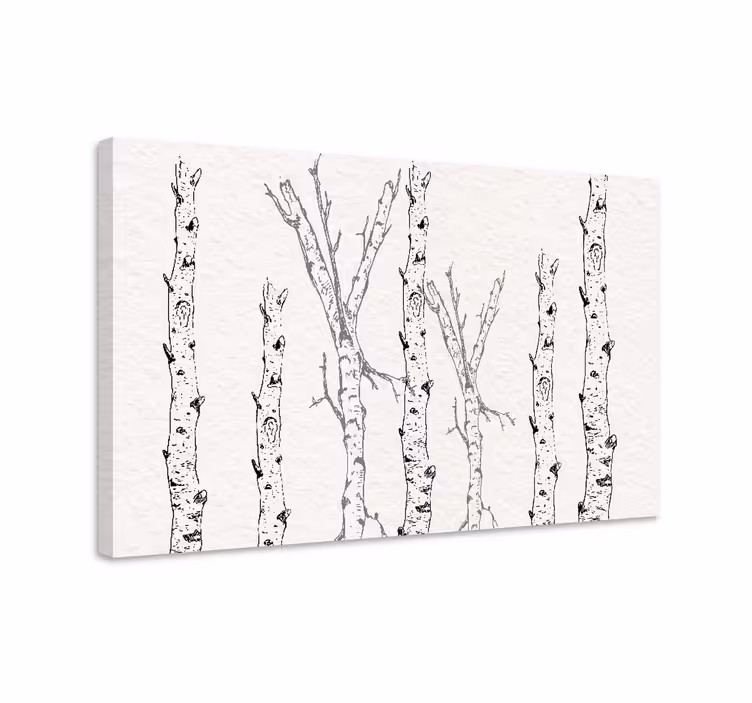 Quadro de árvores padrões minimalistas - TenStickers