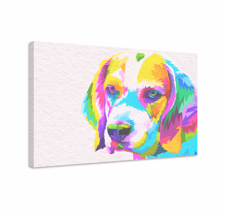 Quadro de cães Beagle aquarela - TenStickers