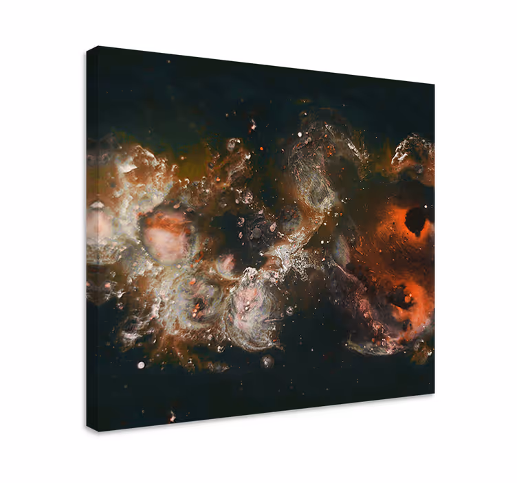 Quadro decorativo abstrato movimento cósmico - TenStickers