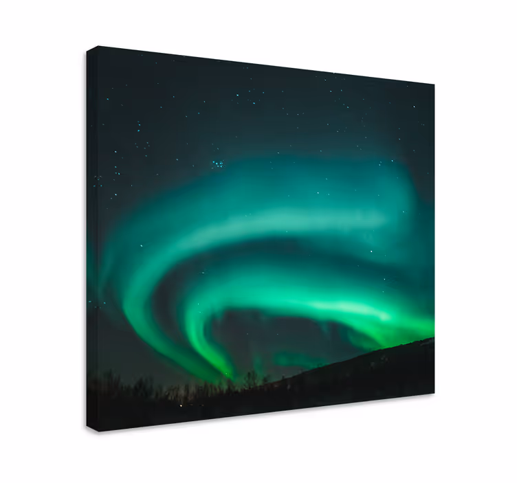 Quadro de paisagem exibição das luzes do norte - TenStickers