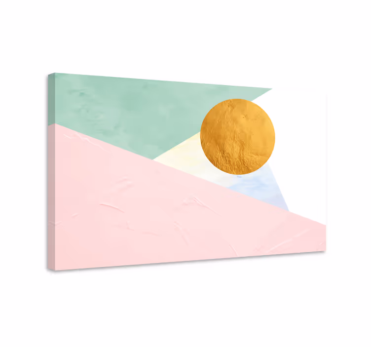 Quadro decorativo moderno círculo solar geométrico - TenStickers