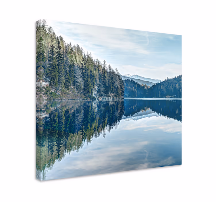 Quadro de paisagem reflexo do lago tranquilo - TenStickers
