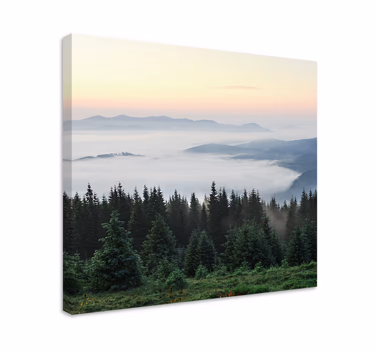 Quadro de paisage vista de montanha tranquila - TenStickers