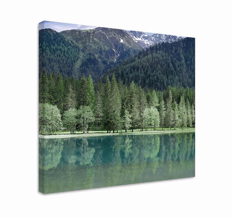 Quadro de paisagem reflexo sereno nas montanhas - TenStickers