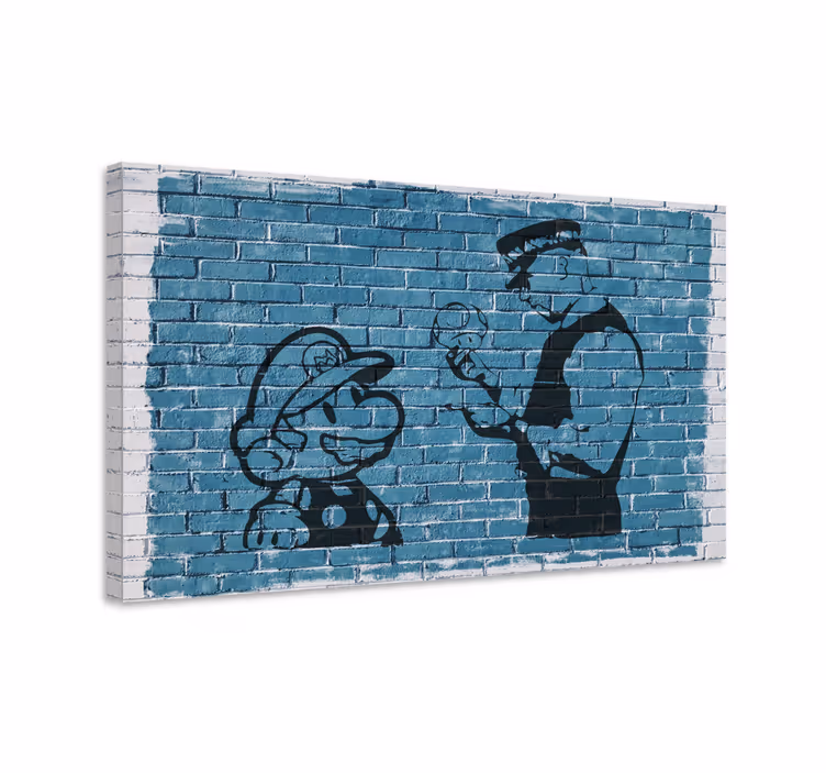 Quadro videogame mario e oficial - TenStickers