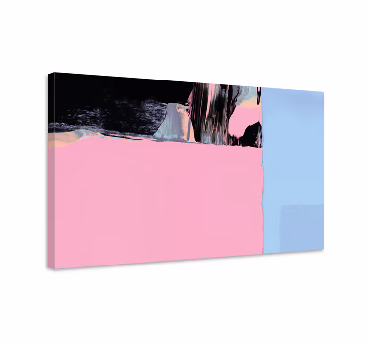 Quadro decorativo abstrato segmentos de cor - TenStickers