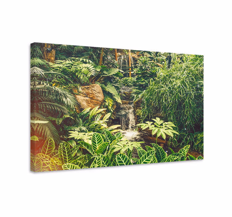 Quadro de flores oásis tropical luxuriante - TenStickers