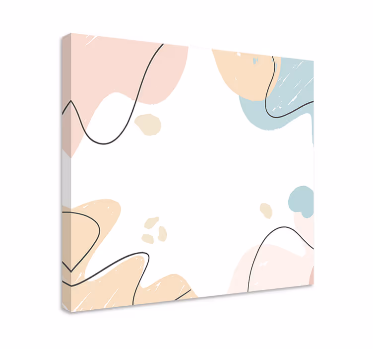 Quadro Decorativo de vinícola formas frutadas abstratas - TenStickers