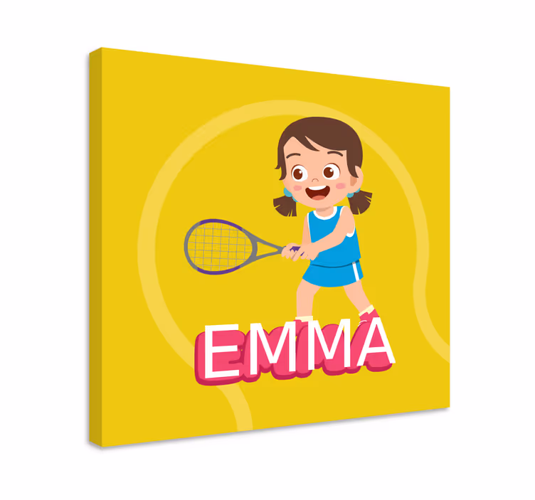 Quadros de flores menina do tênis emma - TenStickers