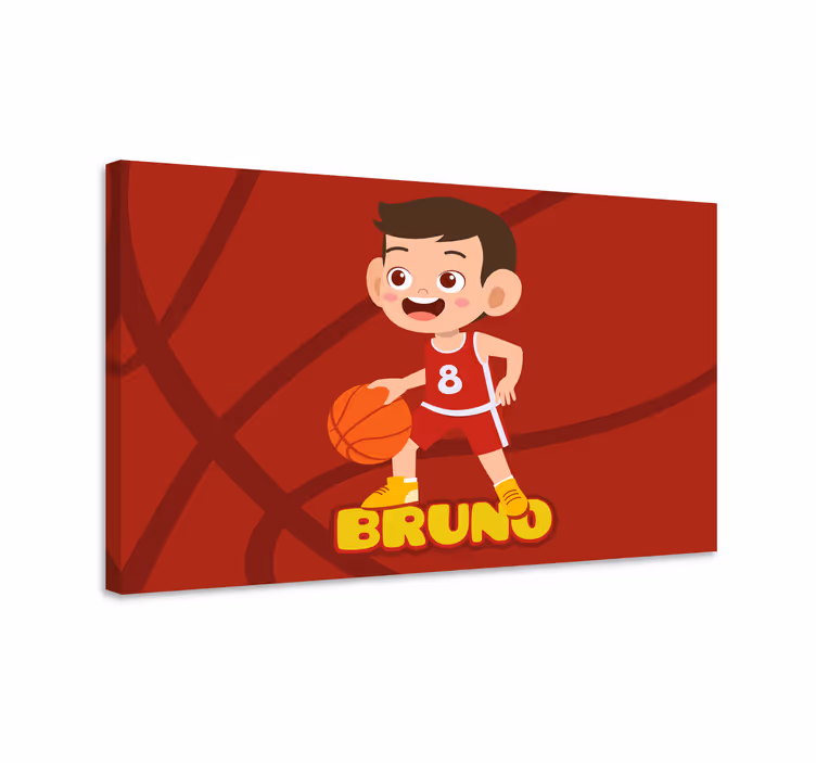 Quadros de desportos jogador de basquete alegre - TenStickers