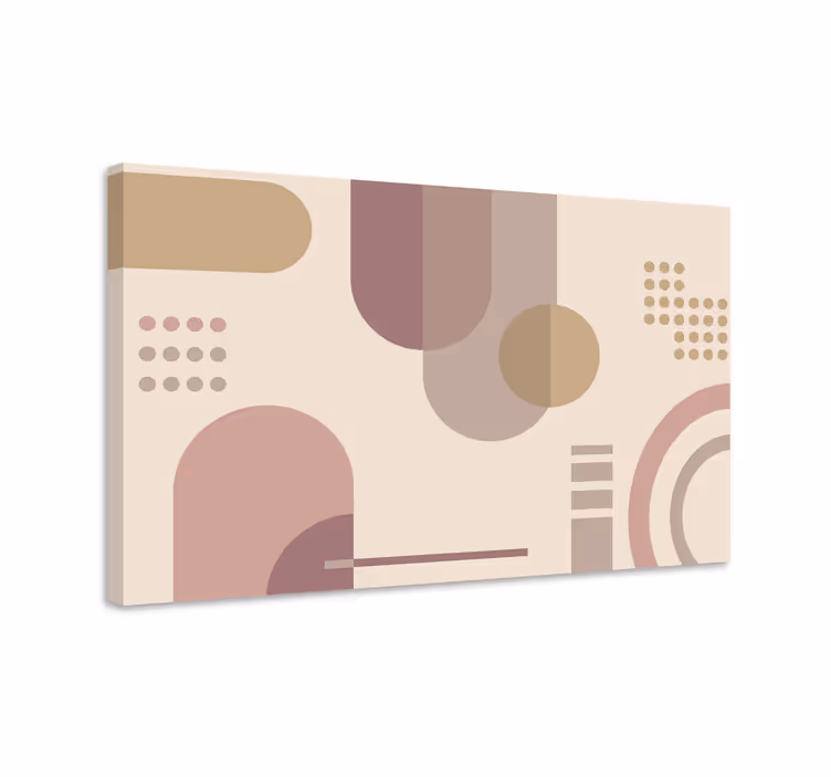 Quadro decorativo moderno formas abstratas geométricas - TenStickers