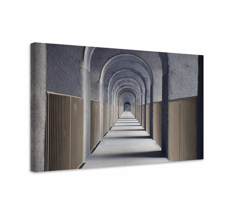 Quadro de cidade perspectiva de arcos arquitetônicos - TenStickers