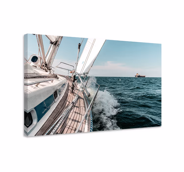 Quadro náutico aventura em iate à vela - TenStickers