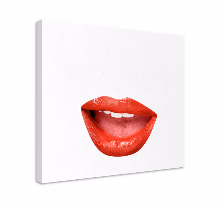 Quadros decorativos personagens retrato de lábios - TenStickers