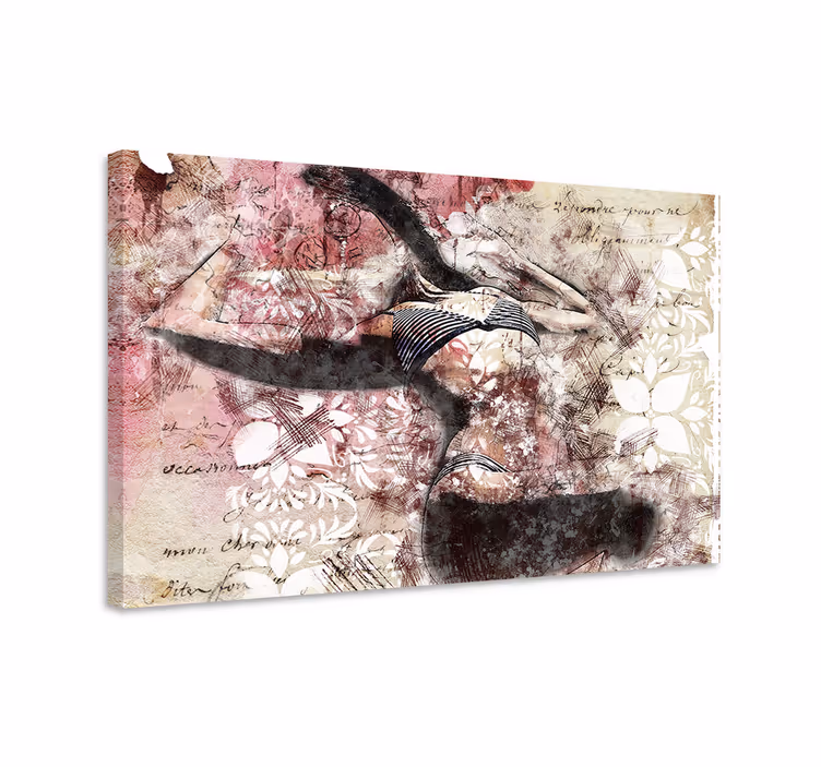 Quadros decorativos personagens silhueta de dançarina - TenStickers