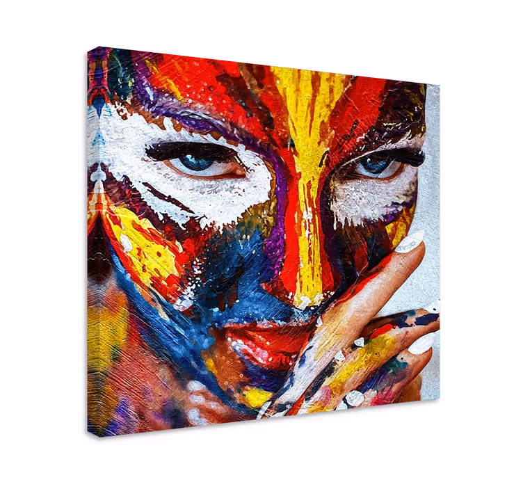 Quadro de arte Mulher pintada a óleo - TenStickers