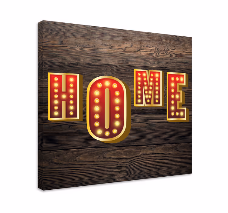 Quadro com letras para decoração iluminada - TenStickers
