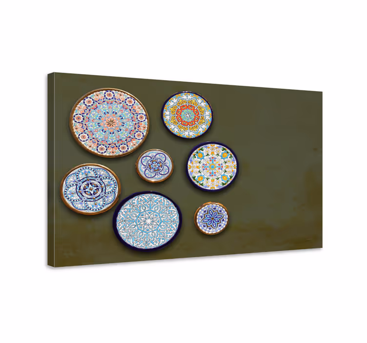Quadro Decorativo ornamental montagem de placas - TenStickers