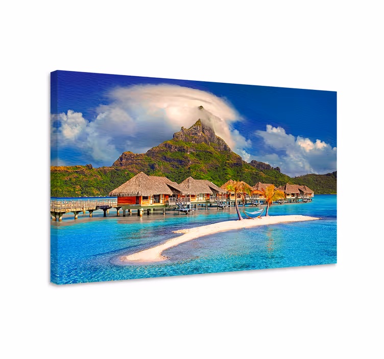 Quadro de paisage paraíso da ilha tropical - TenStickers