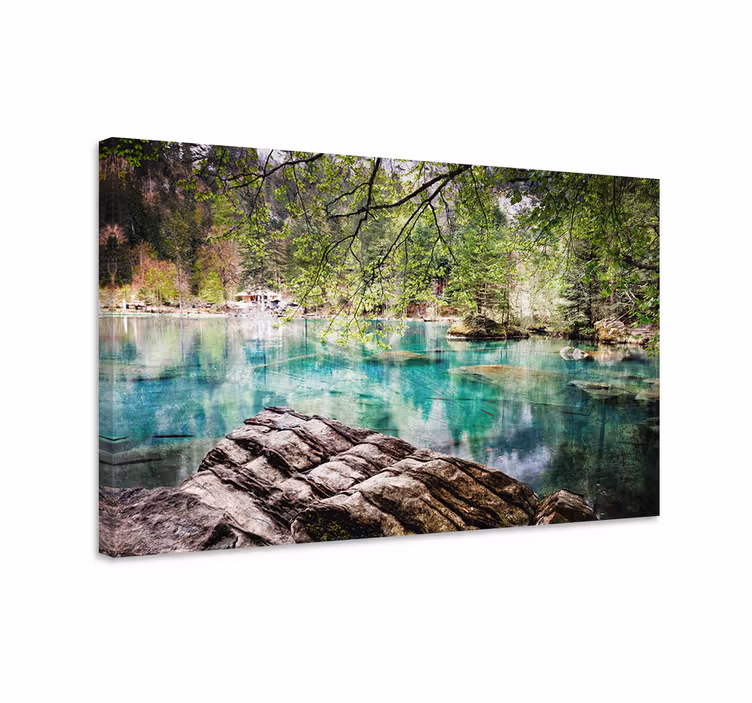 Quadro de paisagem lago sereno espelho - TenStickers