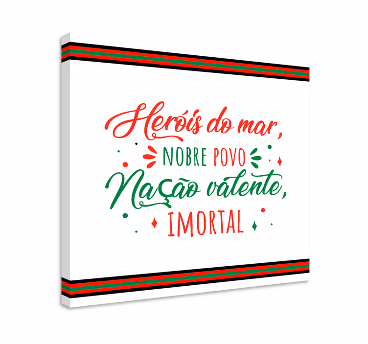 Tela de frases do hino portugal - TenStickers