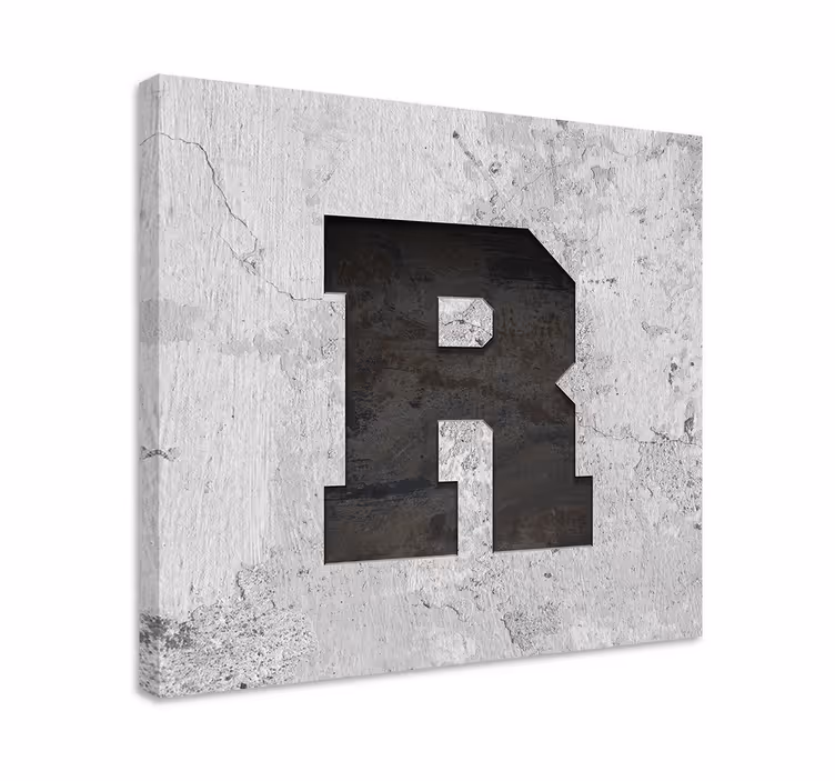 Quadro vintage Carta personalizada estilo industrial - TenStickers