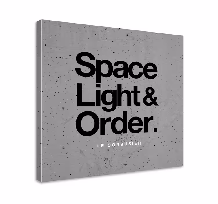 Quadro frase Le corbusier precisa - TenStickers