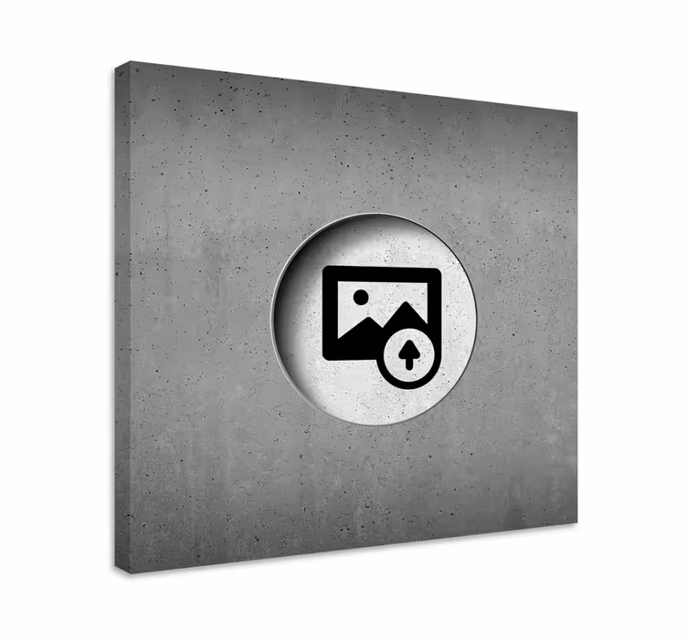 Quadro com nome Em concreto bruto personalizável - TenStickers